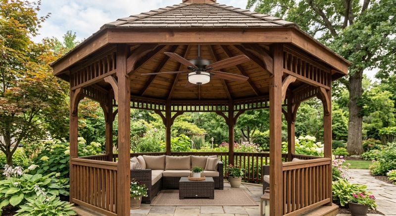 Gazebo Fan Installation in Wilmington, NC
